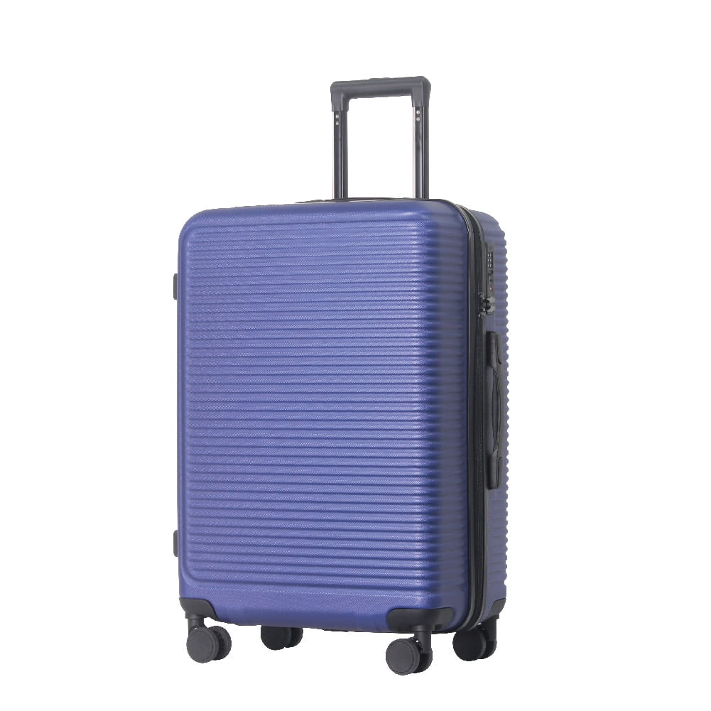 MAYEERTY 3-Piece ABS Luggage Set, Spinner Wheels, TSA Lock, Lightweight Suitcase, Dark Blue