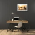thumbnail image 3 of Palacios Prieto, Javier 24x17 White Modern Wood Framed Museum Art Print Titled - Stone Tower On The Beach, 3 of 4
