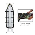 thumbnail image 4 of HELLHERO Elastic Edge Ironing Board Cover Breathable Washable Hook and Loop Fastener Polyester Fabric 15"x54", 4 of 5