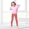 thumbnail image 5 of joogoo Girls' Leggings Red Checkered Yoga Pants 5T, 5 of 8