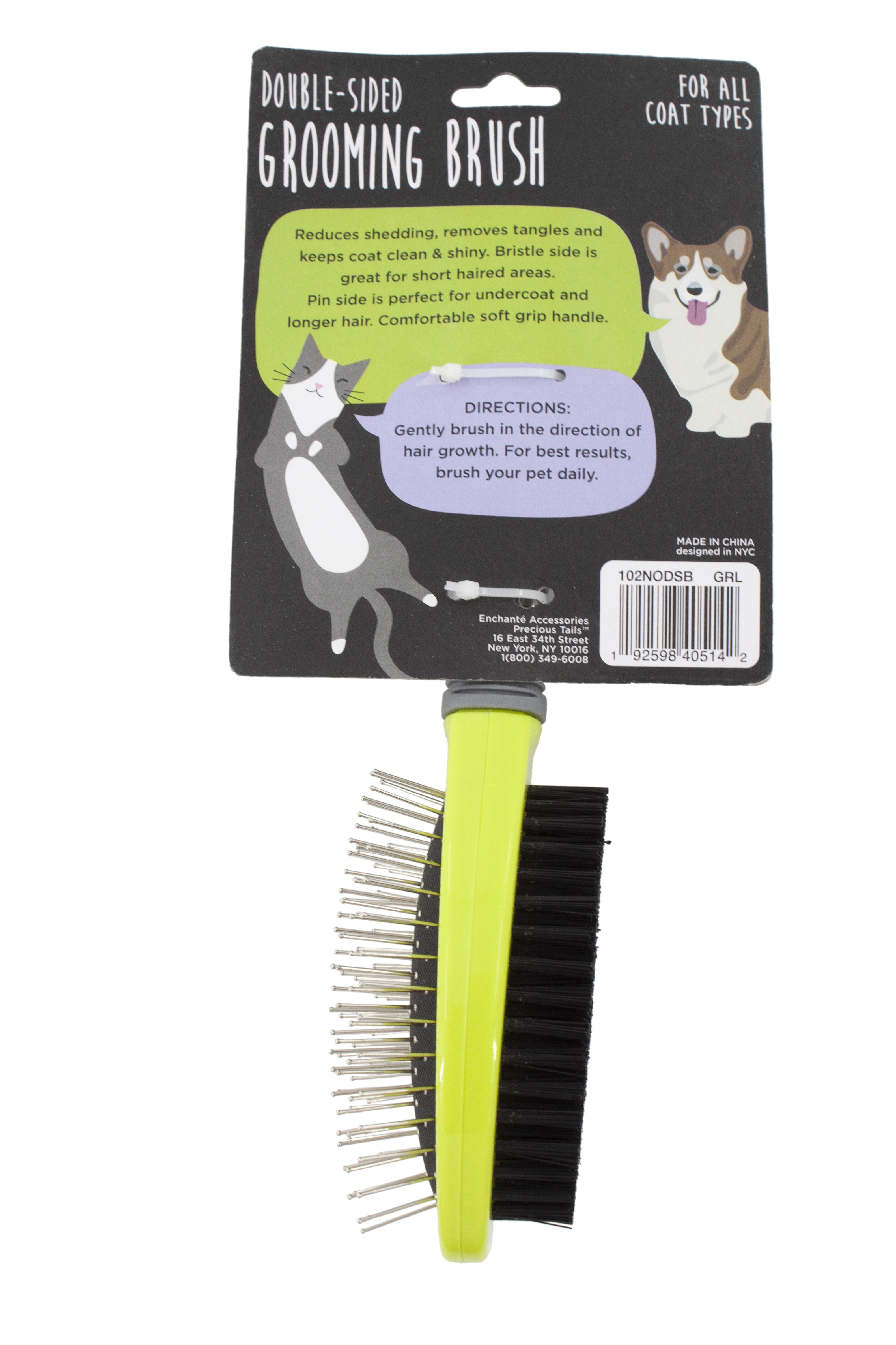Plastic Free Two-Sided Dog Brush – The Zeroish Co.