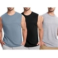 thumbnail image 3 of APEXFWDT Men's Summer Tank Tops Sleeveless Muscle T-Shirt Gym Fitness Workout Athletic Big & Tall Tee S-4XL, 3 of 7