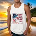 thumbnail image 2 of GERsome Men's 4th of July Tank Tops American Flag Graphic Tees Crewneck Sleeveless Patriotic Tshirts Summer Gym Workout Muscle Tee S-4XL, 2 of 5