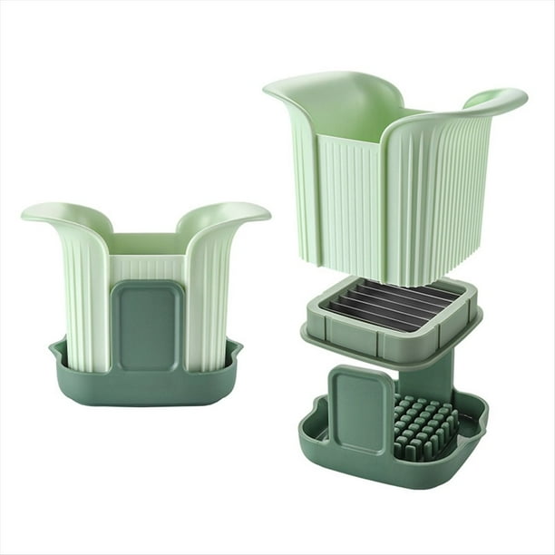 Cortadora de Fresas, Cortador de Frutas y Verduras de Acero Inoxidable, Herramienta Portátil para Cortar Plátanos, Picadora para Cortar Huevos Rápidamente