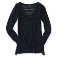thumbnail image 2 of Aeropostale suéter de punto con cuello en V abierto para mujer, azul, extra pequeño Aeropostale  Tejer, 2 of 2