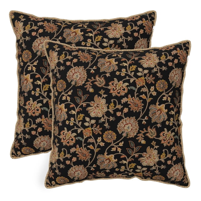 Juego de fundas de cojín KSLIDS Vintage Tapestry Floral x2