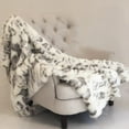 thumbnail image 2 of Plutus 60" x 84" Rabbit Faux Fur Handmade Luxury Throw in Ivory, 2 of 4