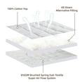 thumbnail image 2 of Full Mattress Topper Extra Thick Cooling Mattress Pad Cover Topper Cotton Pillow Top with 8-21Inch Deep Pocket 6D Snow Down Alternative Fill(54x75 inch), 2 of 9