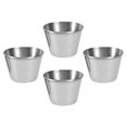 thumbnail image 4 of 4 Pcs Tasse de Rangement pour Sauce Récipient en Acier Inoxydable Tasse à Sauce, 4 of 9