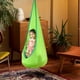 thumbnail image 4 of Columpio infantil tipo cápsula, hamaca de algodón, columpio sensorial para interior y exterior, color verde, 4 of 4
