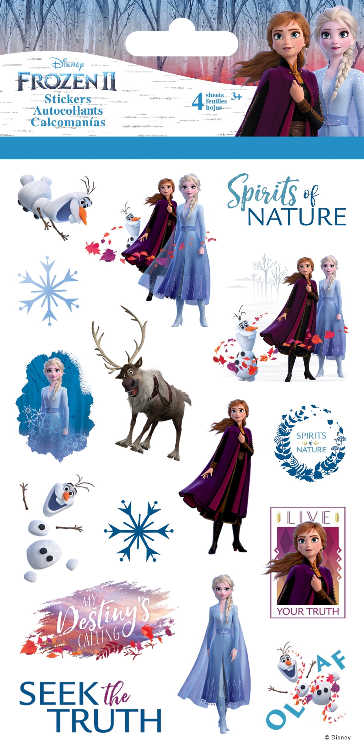 Frozen 2 Standard Sticker 4 sheet