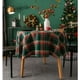 thumbnail image 1 of Mantel navideño, mesa de comedor a cuadros americanos, mantel redondo, tela para mesa de centro, 150CM, 1 of 4