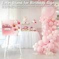 thumbnail image 5 of Yacona Easel Stand for Sign, Adjustable Metal Easels for Display with Adjustment Chain, Heavy Duty Poster Stand, for Wedding Sign, Poster, Painting, Displays, White, 5 of 7