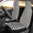 thumbnail image 2 of Yiaed Black And White Houndstooth Print Car Seat Covers,Universal Auto Seats Protector Fits for Car,SUV Sedan,Truck,Automotive Seat Covers & Accessories(Two packs), 2 of 7