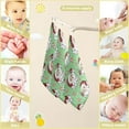 thumbnail image 3 of SKYSONIC Santa Claus with Candy Cane Baby Muslin Washcloths Face Towel, Christmas Burp Cloths Cotton Wipes 5 PCS Infant Wash Cloth for Newborn Boys Girls 12"x12", 3 of 7