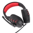 thumbnail image 1 of M Buder Auriculares con Cable para Juegos Diadema Ajustable con Micrófono Cancelación de Ruido Over Ear Headset para PC y Laptop Diseño Cómodo Negro y Rojo 22 cm / 8.6 inches Alta Fidelidad, 1 of 9