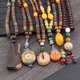 thumbnail image 2 of Cadena de suéter de cuentas de madera de estilo étnico, collar largo de Joker con cuentas de madera y alas de pollo para hombre, joyería para mujer, 2 of 5