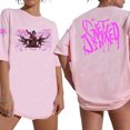 thumbnail image 2 of Jinx Art Graffiti Arcane T-shirt Extra Grand Col Rond Court, 2 of 4