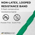 thumbnail image 2 of THERABAND CLX Resistance Band, Loops, Home Workout, Full Body, Level 4, Green, Heavy, 4.6 lbs. Resistance, 5 Foot, 2 of 10