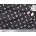 thumbnail image 3 of Soimoi Poly Georgette Fabric Dot & Waterlily Floral Print Fabric by the Yard 42 Inch Wide, 3 of 3