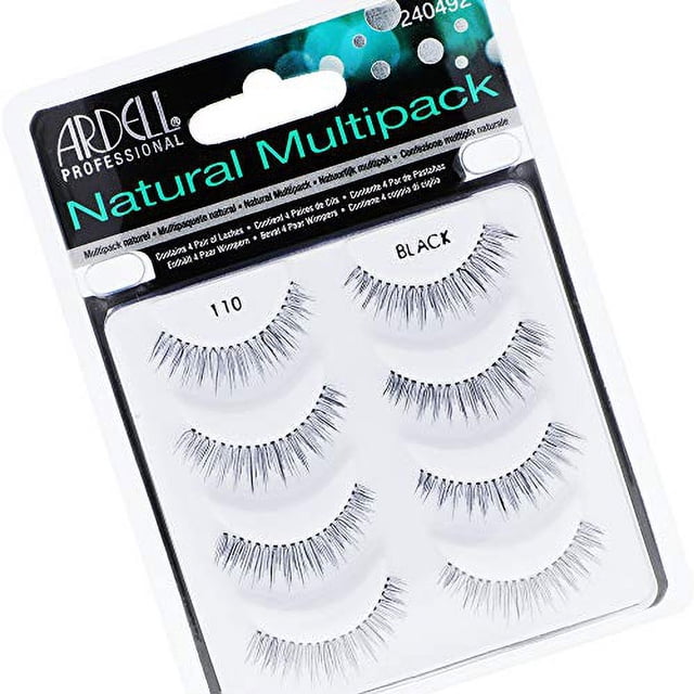 Ardell Natural Multipack 110 Negro, 4 pares x 1 paquete