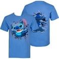 thumbnail image 1 of Lilo And Stitch Bursting Through Blue Disney T-Shirt-3XLarge, 1 of 3
