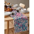 thumbnail image 6 of Colorful Flowers Petal Table Runner 72 Inches, Pastoral Spring Blooms Vintage Bed Runner Dresser Scarves Tabletop for Indoor Outdoor Parties/Ceremony/Banquet, 13" x 72", 6 of 8