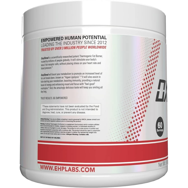 EHPlabs OxyShred Thermogenic Weight Loss Pre-Workout, Energy Drink - Pink  Grapefruit, 60 Servings - Walmart.com