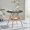 Black+Wood, variant on Demi Bonn 31" Round Dining Table with Walnut Solid Wood Legs, MDF Vacuum-Formed Top & Hanging Woven Storage Basket, Modern Coffee Table for 2–4 People, Black
