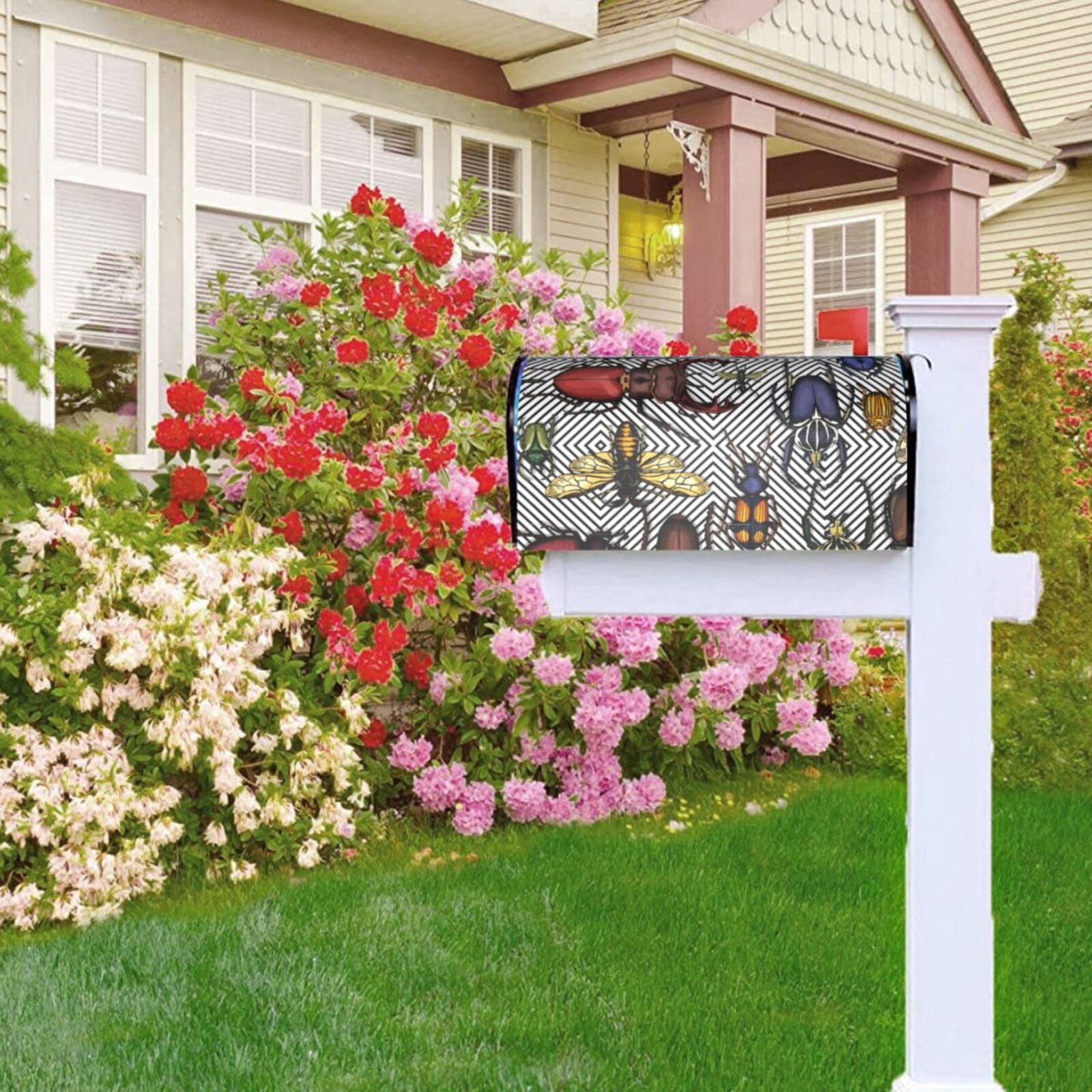 Kdxio Magnetic Mailbox Cover 21x18 in Mailbox Cover Outdoor Decoration Holiday Mailbox Covers for Home Garden Yard-21x18 in