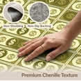 thumbnail image 6 of ODIKA Motif Funky Currency Note Bold Border Collage Vintage Repeating Flowing Dynamic Foldable Easy Care for Queen Size Bedroom, Under Bed, Master Suite, 6 of 7