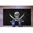 thumbnail image 6 of Black Rugs, Modern Rug, Thick Rug, Large Rug, Pirates Flag Rug, Non Slip Rug, Kitchen Rug, Modern Rug Gift For Him Rugs, Bathroom Rugs, 3.3'x6.5' - 100x200 cm, 6 of 9