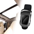thumbnail image 1 of Organizador de gafas de con abrazadera, práctico soporte de cuero sintético para gafas, clip de almacenamiento para automóviles, SUV y camionetas. Negro, 1 of 8