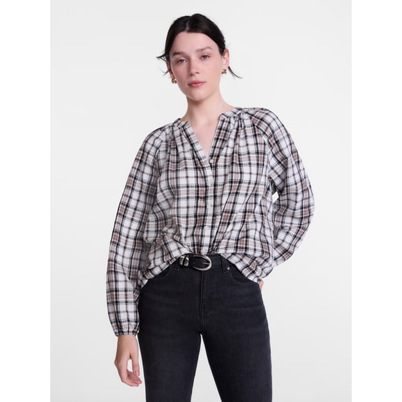 Scenario Women's Top with Poet Sleeves, Sizes XS-XXXL