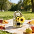 thumbnail image 4 of Adorno de Pascua con girasol - Decoración de panal de cuerda tejida para árbol, pared o centro de mesa, 4 of 6