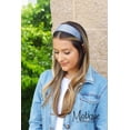 thumbnail image 2 of Motique Accessories Gray 2 inch Wide Satin Hard Headband with No Teeth Head Band for Women and Girls, 2 of 5