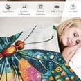 thumbnail image 3 of Orinice Butterfly Throw Blanket for Women Girls, Colorful Butterfly and Flora Ultra Soft Fuzzy  Throw Blanket Cozy Plush Blanket Decor for Couch Home Bed Christmas Birthday Gifts   50x60in, 3 of 6