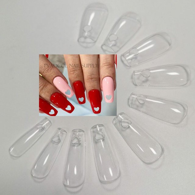 240 Uds puntas Gelly puntas de extensión de uñas de Gel suave cubierta completa preformada esculpido largo ataúd Stiletto punta falsa molde de construcción rápida Tan Jianjun unisex