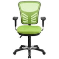 thumbnail image 5 of Emma + Oliver Mid-Back Green Mesh Multifunction Ergonomic Office Chair - Adjustable Arms, 5 of 10