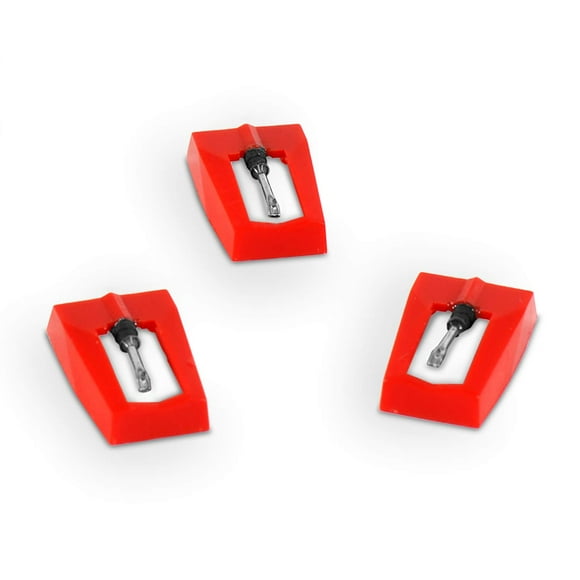 Victrola ITNP-LC1 3 Pack Turntable Replacement Needles for Various Record Players White