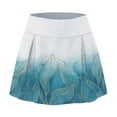 thumbnail image 3 of Aayomet Jupe Longue Maxi d'Exercice Imprimée pour Femmes, Blanche, G, 3 of 5