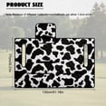 thumbnail image 7 of SEANATIVE Foldable Golf Cart Seat Cover, Easy to Carry, Stain-resistant Portable Golf Cart Towel Blanket for 2-Person Seats, Fit for EZGO TXT/RXV, Club Car DS, Cow Print Black White, 7 of 7
