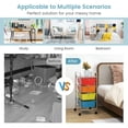 thumbnail image 7 of YYAo Filing Cabinet, File Cabinet, 4-Drawer Cart Storage Bin Organizer Rolling with Plastic Drawers-Multicolor, 7 of 7
