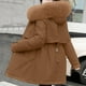 thumbnail image 5 of Chaquetas y abrigos casuales con capucha y manga larga para mujer, abrigo con bolsillo y cremallera, chaqueta larga de invierno de algodón con plumón y manga larga para mujer, 5 of 6