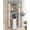 Light gray, variant on Multi-Level Cat Tree with Sisal Scratching Posts, Cat Condo Featuring Cave, Large Perch, Hanging Basket, and Scratching Ramp in Dark Gray