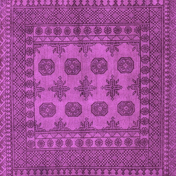 Ahgly Company Indoor Square Southwestern Purple Country Area Rugs, 8' Square