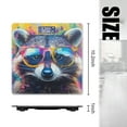 thumbnail image 2 of Bathroom Scale, Highly Accurate Digital Body Scale,Precisely Measures Weight up to 400 lbs-Cute Raccoon Wearing Sunglasses Against Colorful Background, 2 of 4