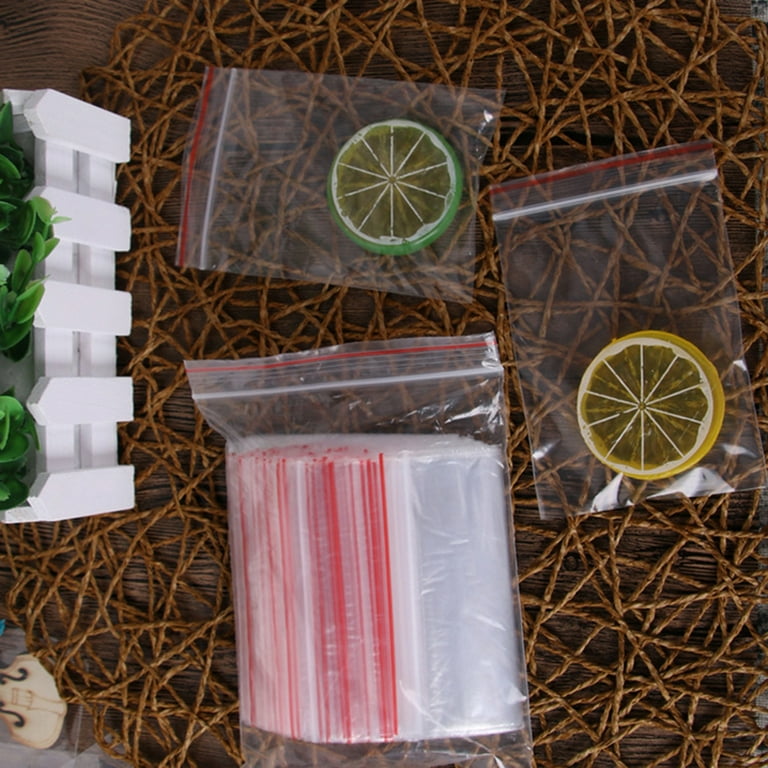 Bags Bag Sealed Plastic Zip Clear Reclosable Zipper Storage Sealing Mini  Tiny Dispenser Transparent 11X14 Size Quart 1X1