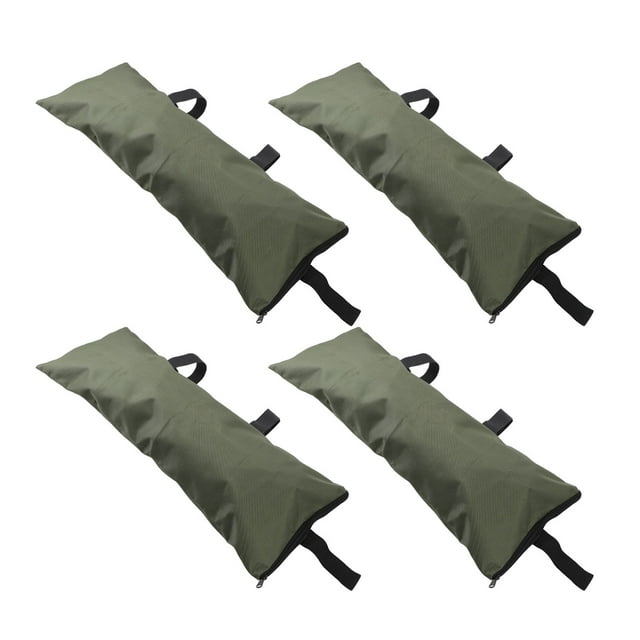 4 Pcs Sacs de Sable Barrière contre les Inondations Réutilisables Sacs de Sable Épaissis Prévention des Inondations pour Contrôle des Inondations Toile Oxford 600D Vert