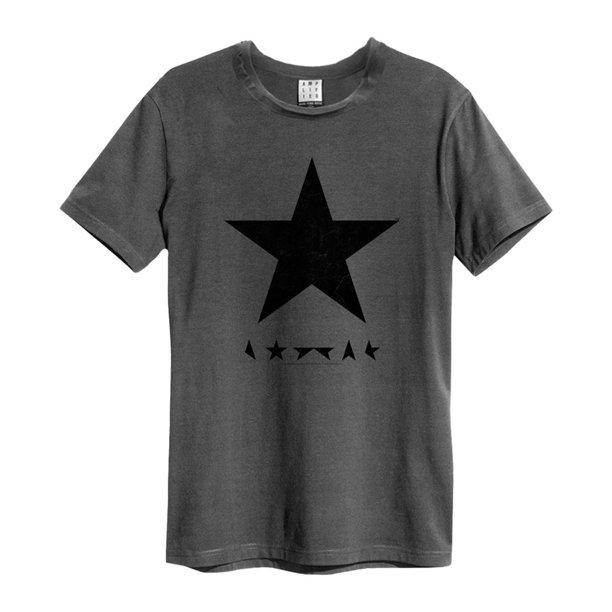 Amplified - Camiseta Blackstar David Bowie para Adultos Unisex (Carbón)